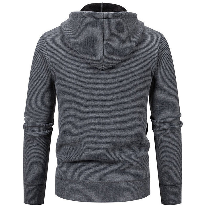 Modern hoodie jacket for men with textured surface and soft inner lining Lune London