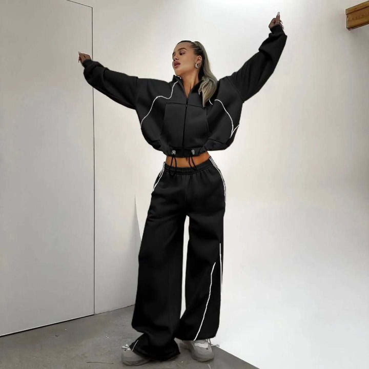 Oversized leisure jacket set for women and wide pants Lune London