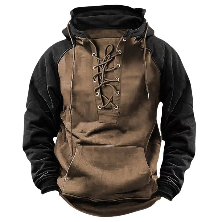 Men's hoodie with modern lace-up closure and comfortable fit Lune London