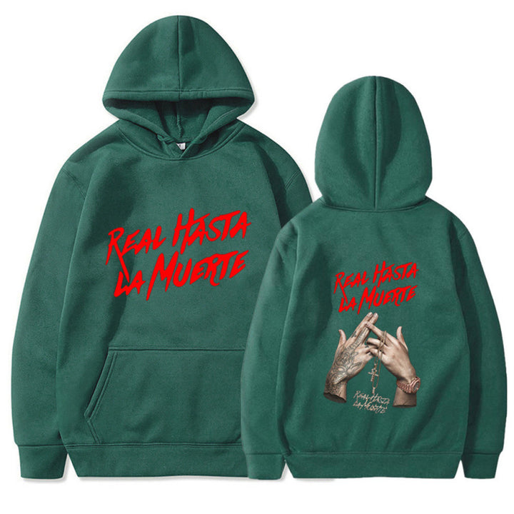 Women's hoodie with eye-catching lettering in urban style Lune London