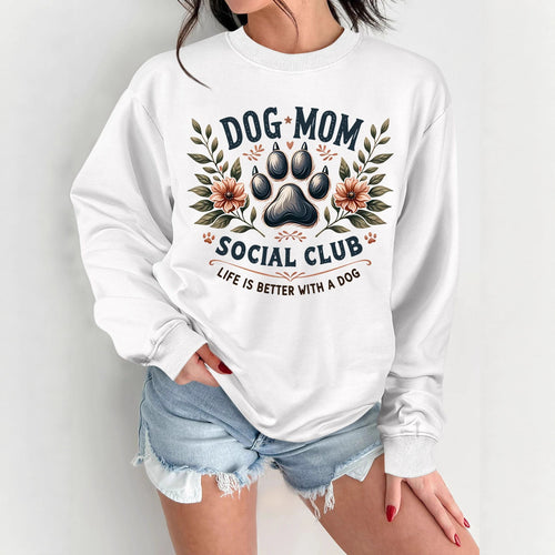 Sweatshirt pour femmes avec motif de chien tendance et impression améliorée Chic & Stil