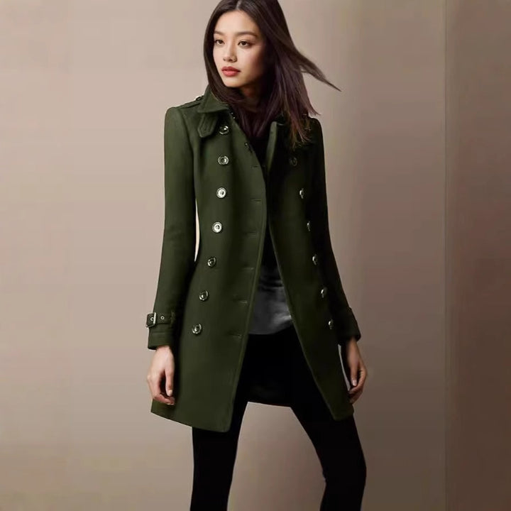 Wool coat for women with an elegant button design Amarae
