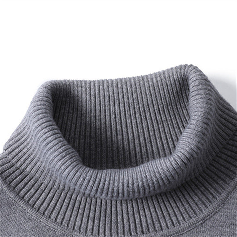 Men's Fashionable Turtleneck Sweater Made Of Fine Merino Wool Lune London