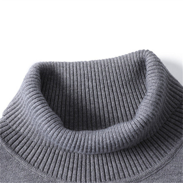 Men's Fashionable Turtleneck Sweater Made Of Fine Merino Wool Lune London