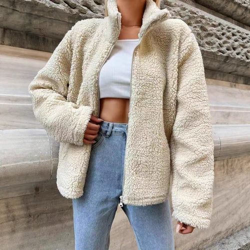 Ladies cozy fleece jacket Amarae