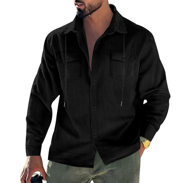 Structured corduroy jacket for men with practical pockets Lune London