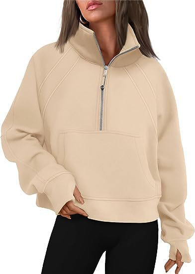 Sweater women with high collar and zipper Lune London