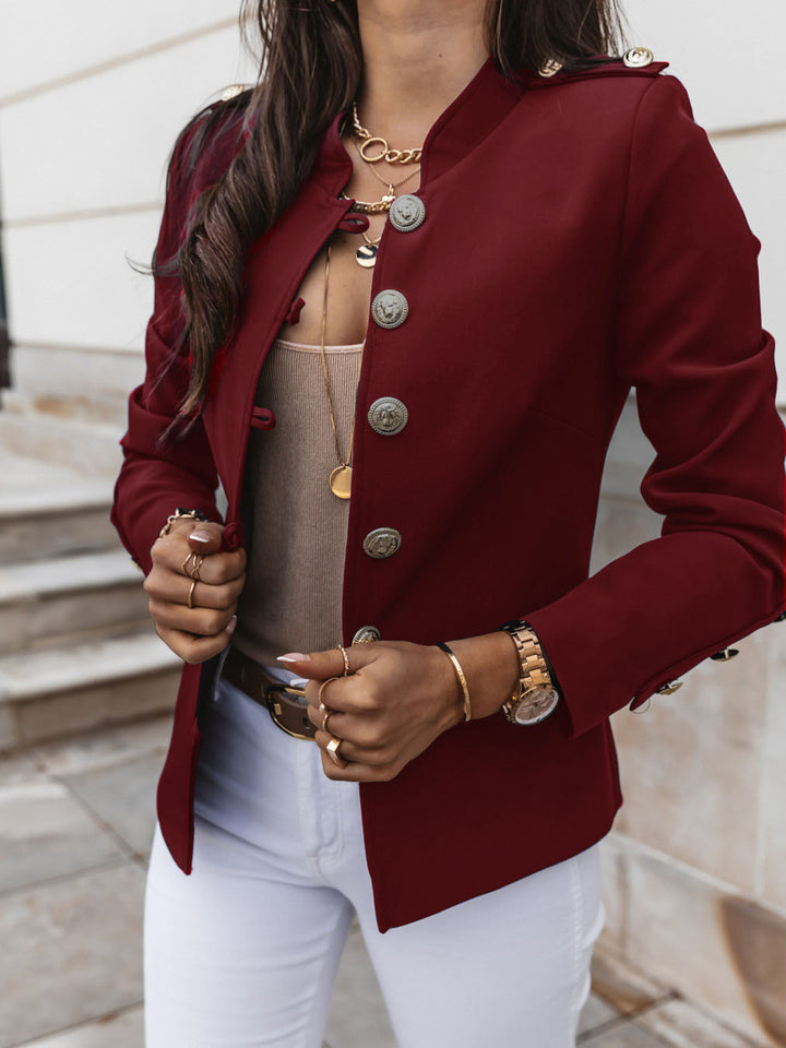 Elegant ladies' jacket with gold buttons and modern cut Lune London