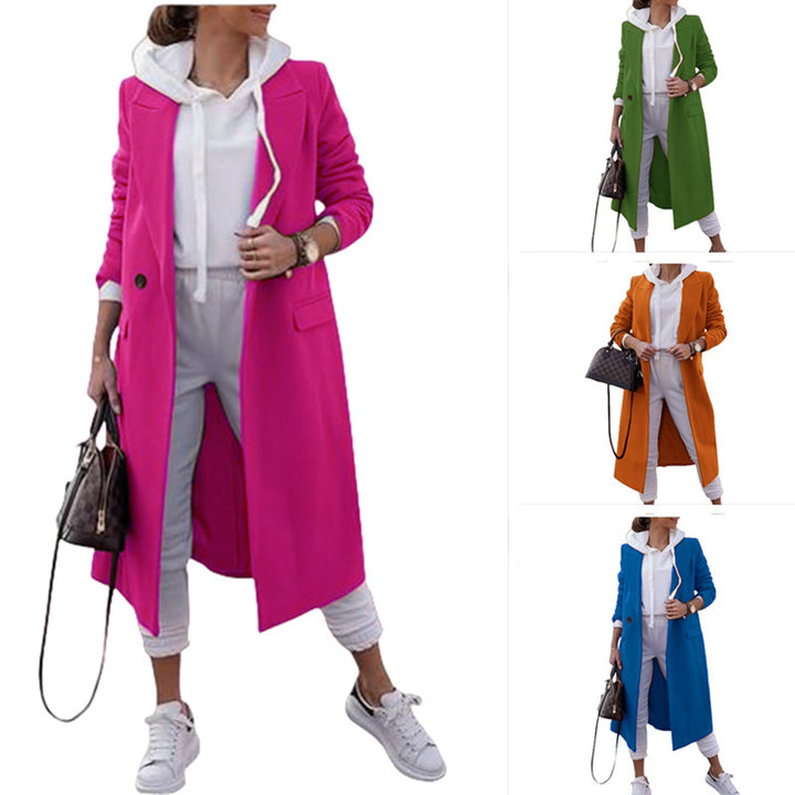 Trendy women's oversized coat with elegant lapels and practical pockets Lune London