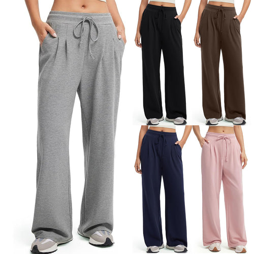 Pantalons décontractés amples pour femmes avec détails en bouton Chic & Stil