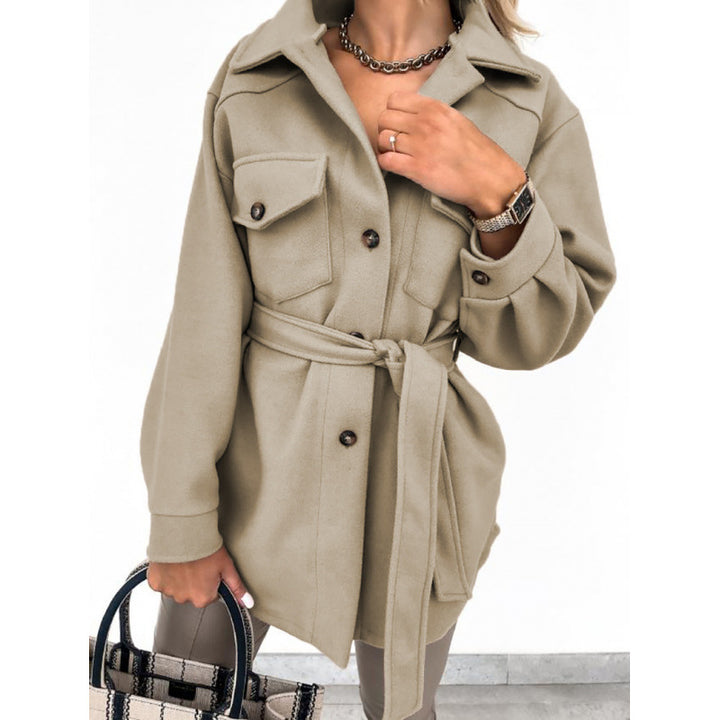 Chic and stylish ladies' oversized shirt jacket
