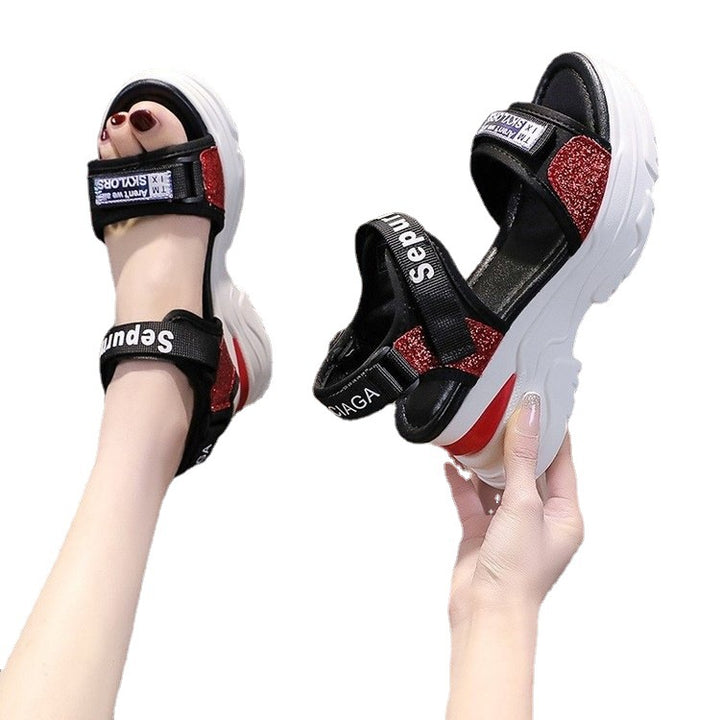 Chic and Stylish Women's Sport Sandals with Sparkling Strap Design