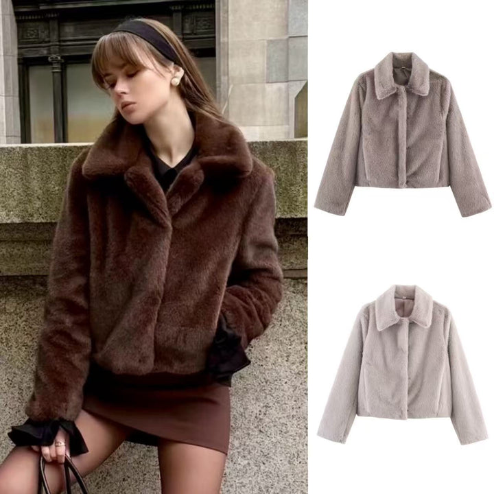 Veste en fausse fourrure confortable pour femmes Chic & Stil