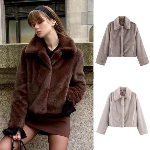 Veste en fausse fourrure confortable pour femmes Chic & Stil