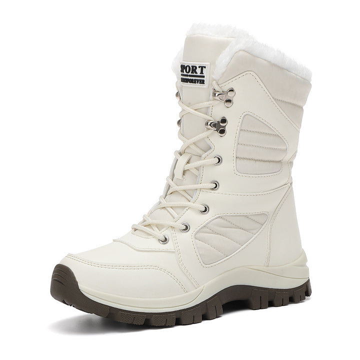 Women's insulated snow boots with faux fur lining, waterproof PU protection, and slip-resistant rubber tread sole Amarae