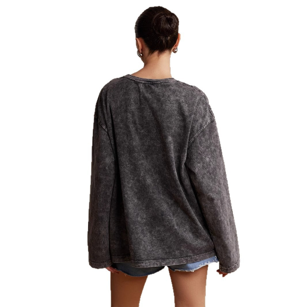 Casual sweatshirt for women with creative graphic print Lune London
