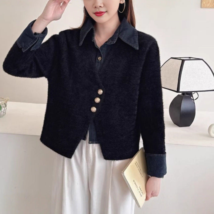 Veste courte élégante pour femmes avec surface structurée Chic & Stil