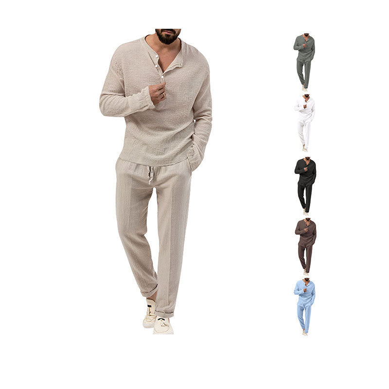 Men's loungewear set with breathable top and comfortable capri pants Lune London
