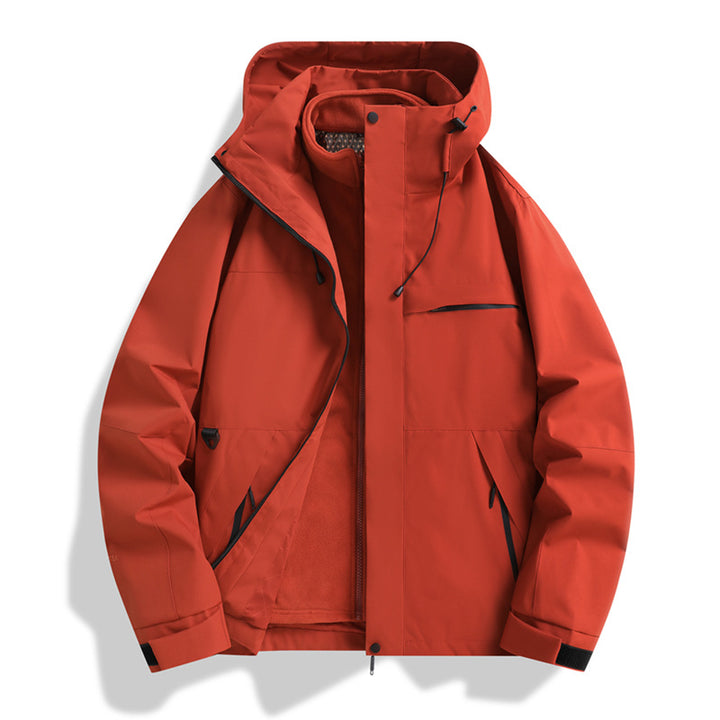 Men's Urban Softshell Jacket with sealed seams, adjustable hood, and minimalist pockets Amarae