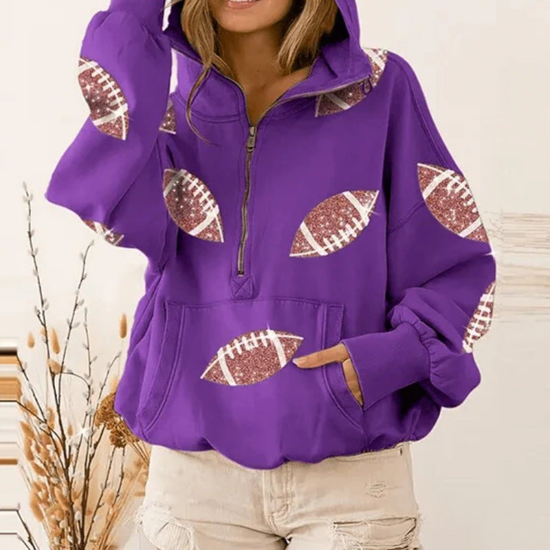Ladies casual hoodie with sport-specific design Lune London