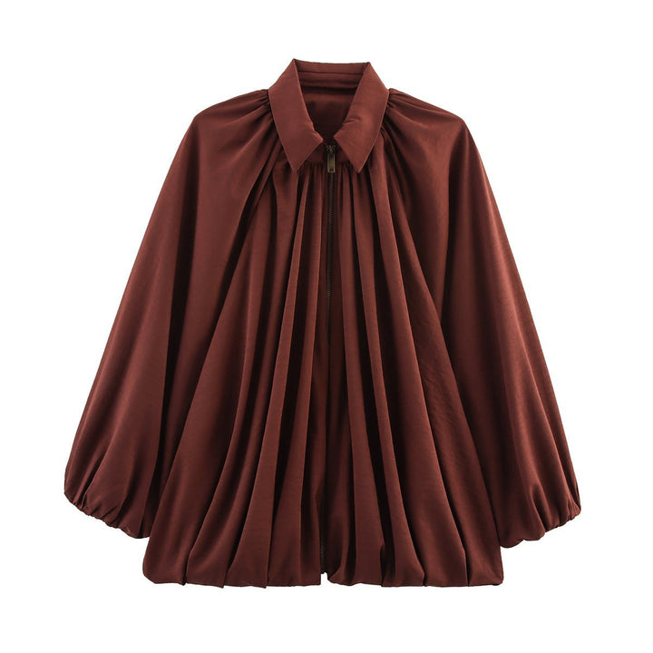 Elegant blouse for women with gathers and relaxed fit Lune London