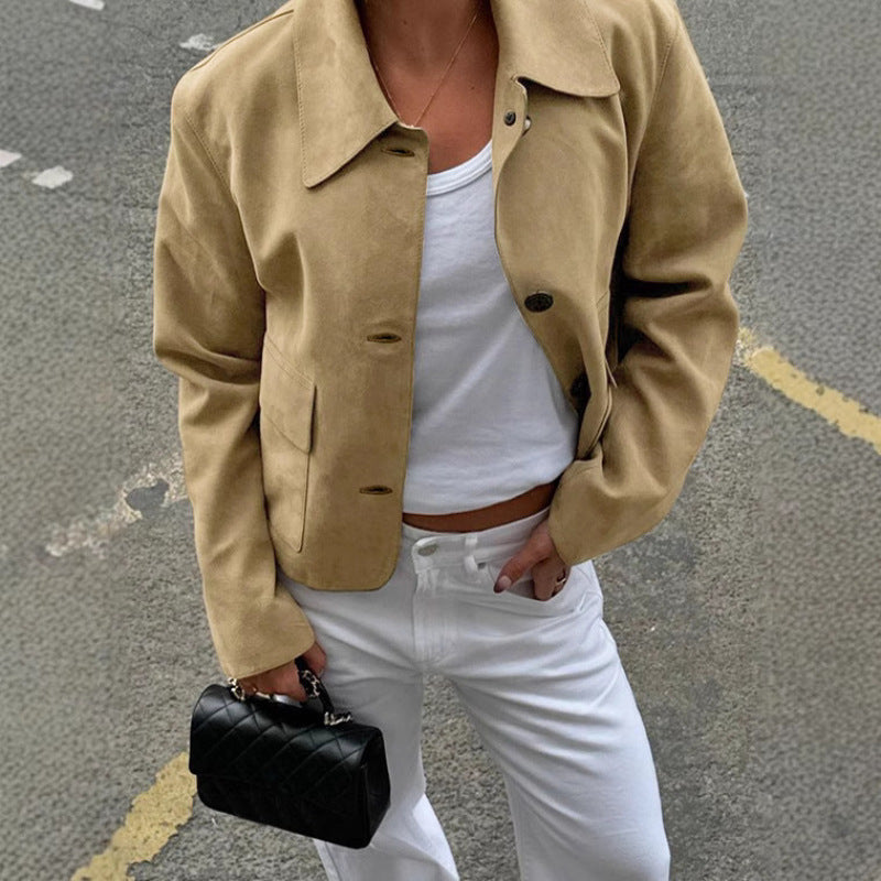 Women Suede Blazer Lune London