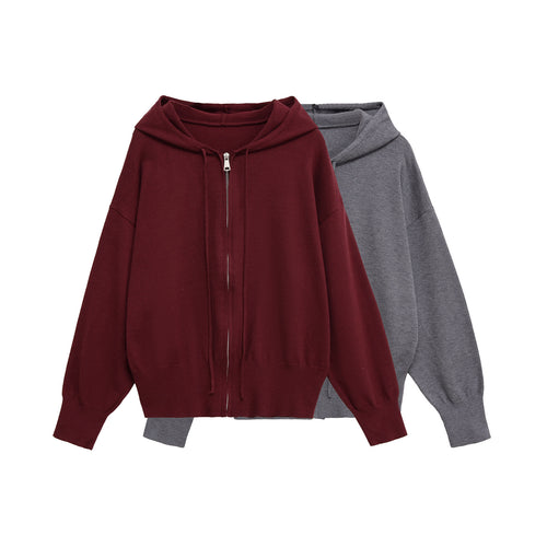 Casual zip-up hooded jacket for women Amarae