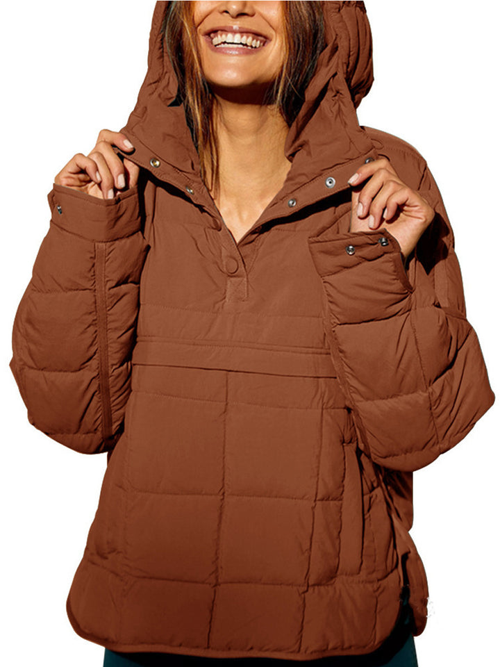 Veste rembourrée à capuche grande taille pour femmes Chic & Stil