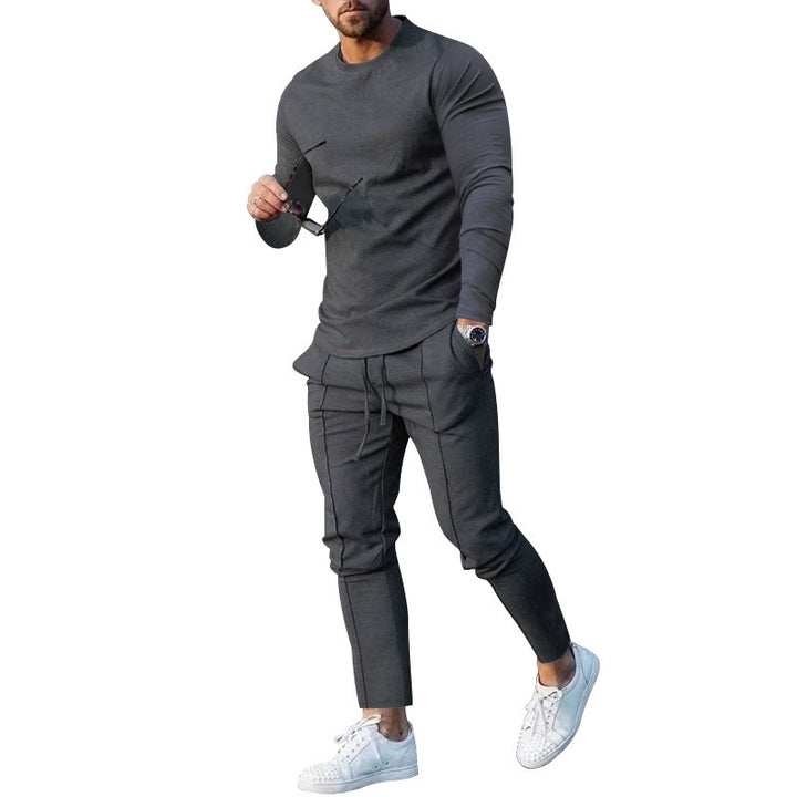 Men Long Sleeve Functional T-Shirt and Comfortable Jogging Pants Lune London
