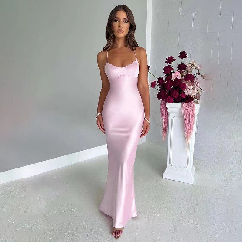 Women's elegant dress with a slim fit and strapless silhouette Lune London