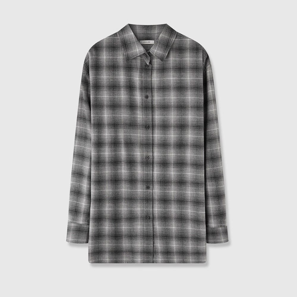 Chemise pour femmes à manches longues en motif vichy moderne Chic & Stil