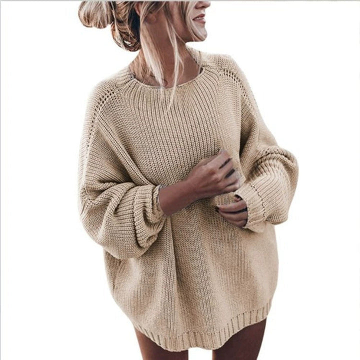 Ladies Oversized Knit Sweater Chic Und Stil