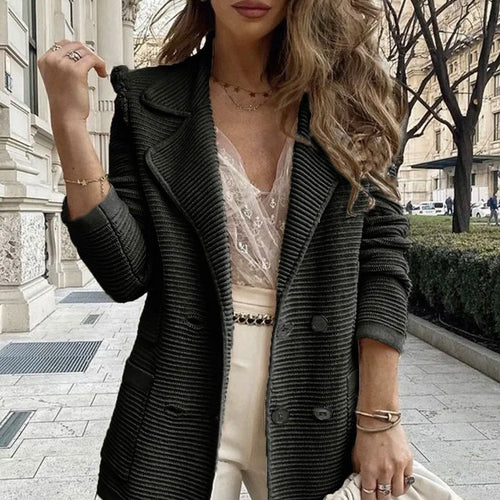 Ladies Chic Elegant Knit Blazer