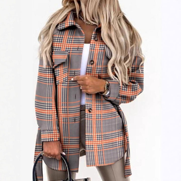 Lune London Long Sleeved Checkered Blouse for Women