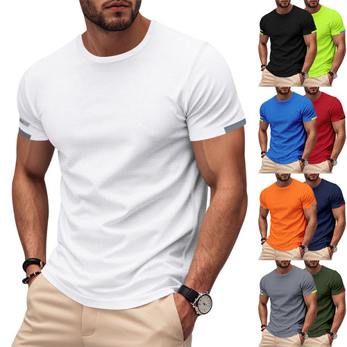 Men's sports T-shirt in breathable fabric with reflective details Amarae
