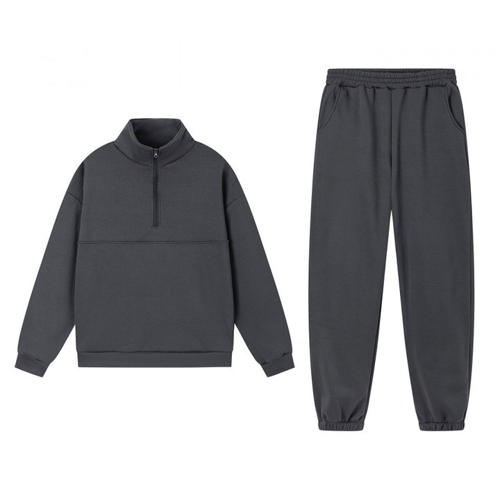 Ensemble de sweatshirts de sport pour femmes avec col montant et poignets élastiques Chic & Stil