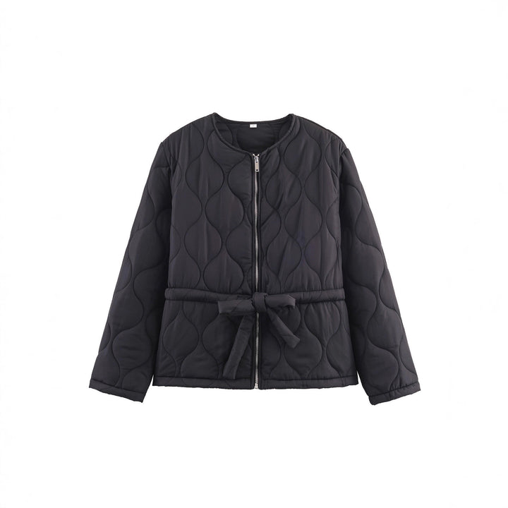 Quilted casual jacket for women with waist belt Lune London