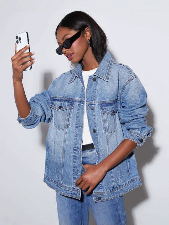 Women's oversized denim jacket Amarae