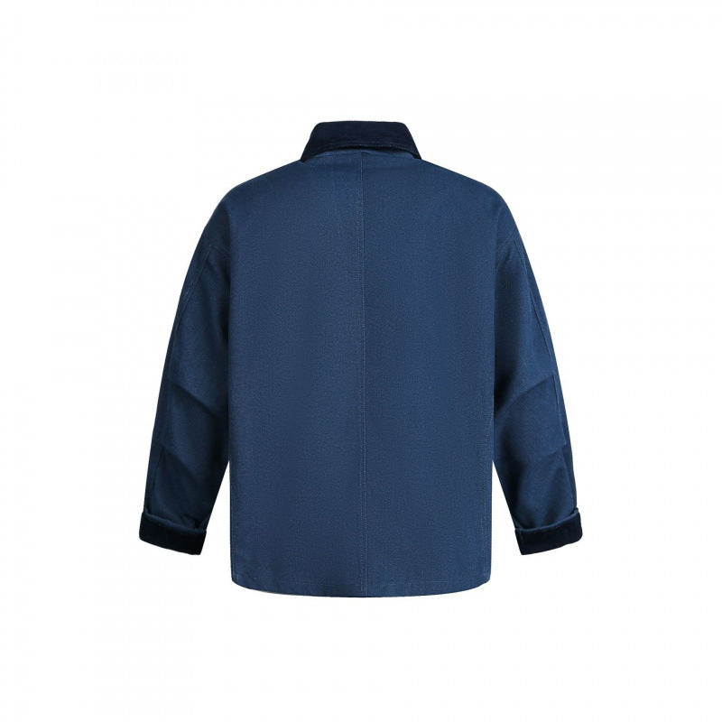 Men's utility jacket with toggle fastenings, cord collar, and multiple pockets Amarae