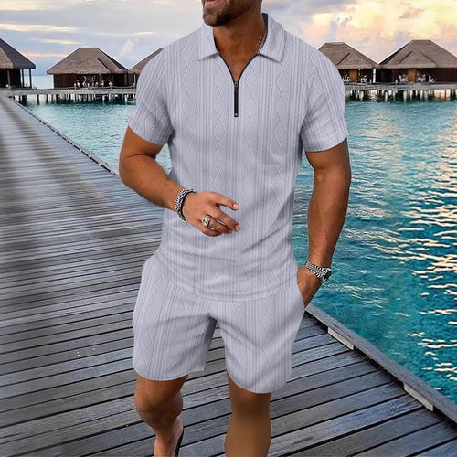 Amarae structured zip casual tracksuit for men