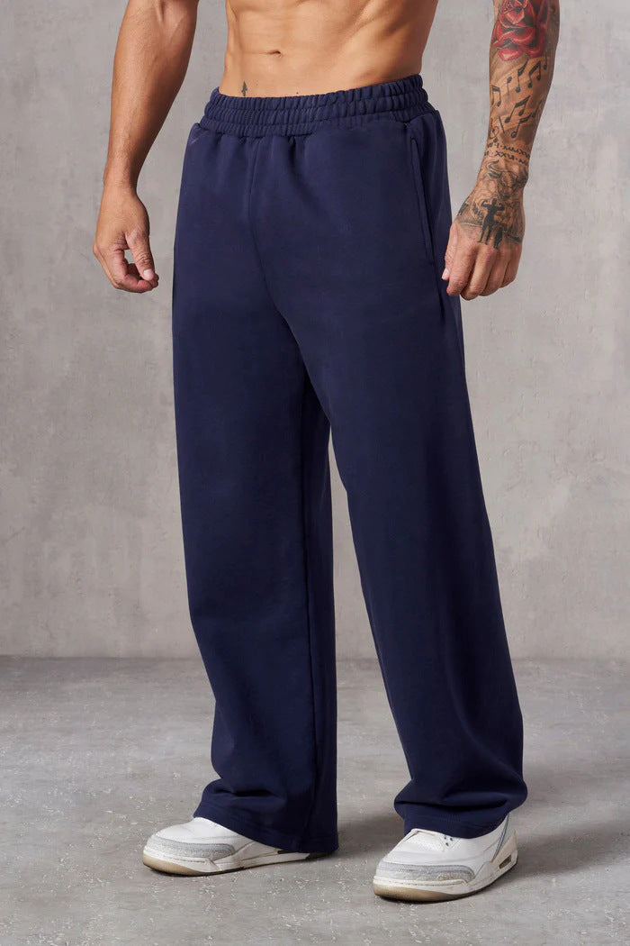 Men's relaxed leisure pants with wide cut and elastic waistband Chic & Stil