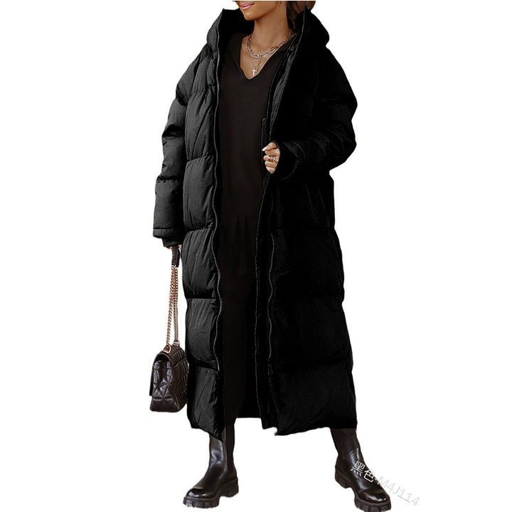 Ladies long winter quilted jacket Amarae