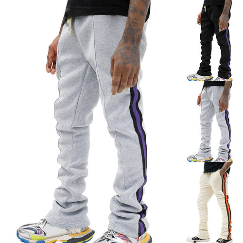 Men's sports pants with side stripes and adjustable waist Amarae