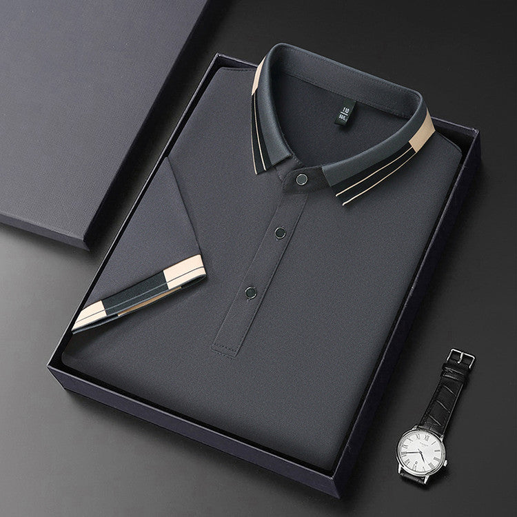 Elegant polo shirt for men with modern collar and stylish accents Lune London
