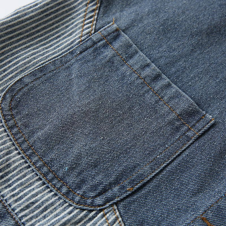 Veste en denim décontractée pour femmes avec col texturé Chic & Stil