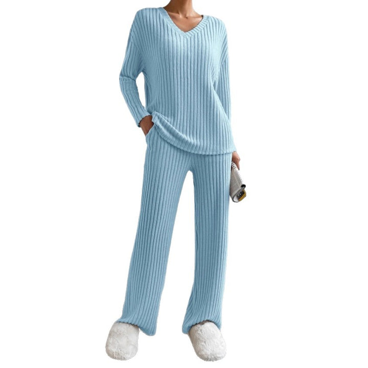 Lune London Comfortable Ribbed Knit Lounge Set for Women