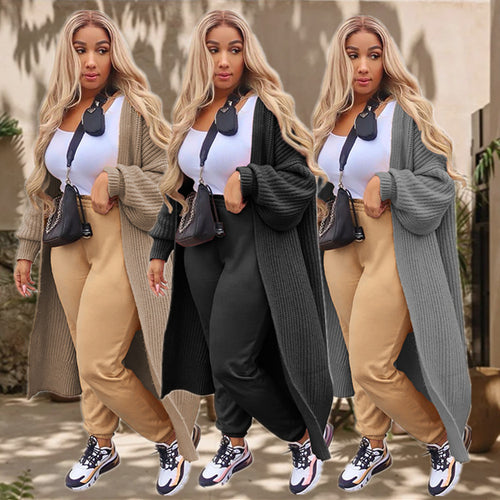 Ladies long cardigan with wide sleeves Amarae