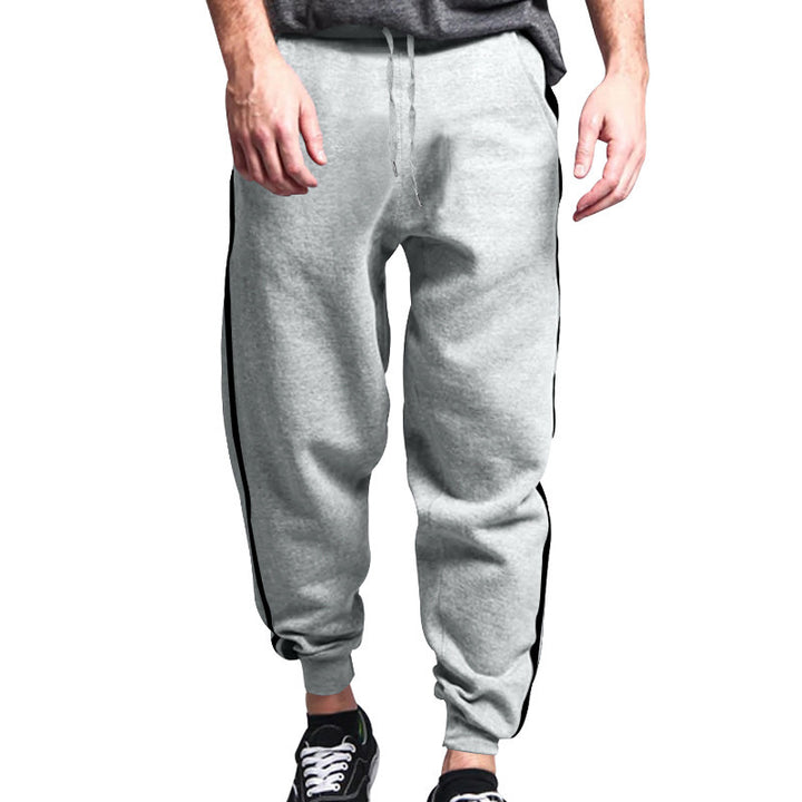 Lune London Men's Athletic Jogging Pants with Side Stripes