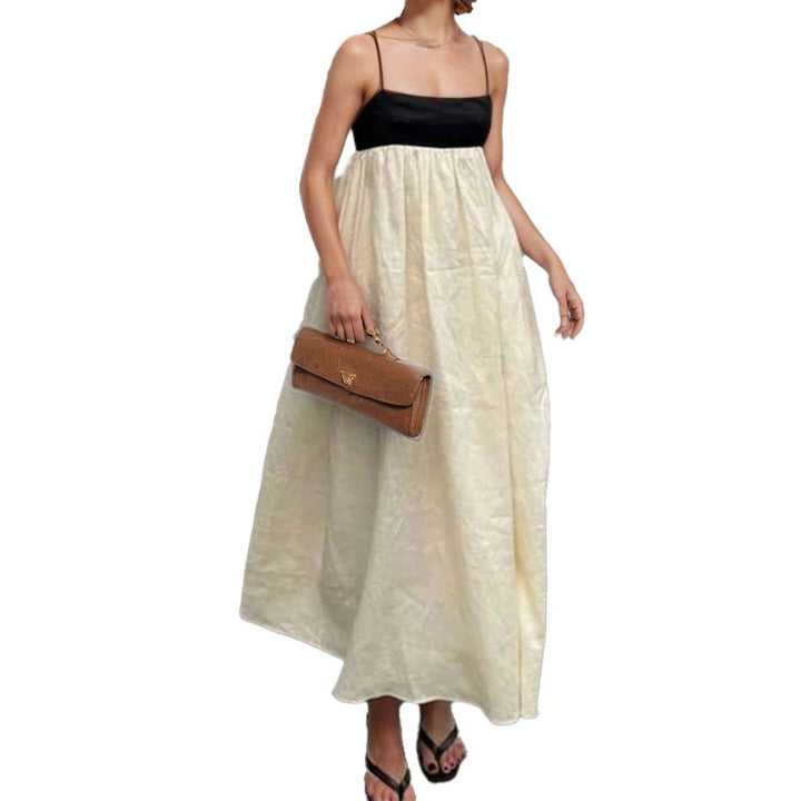 Robe maxi d'été pour femme avec coupe élégante et détails de bretelles Chic & Stil