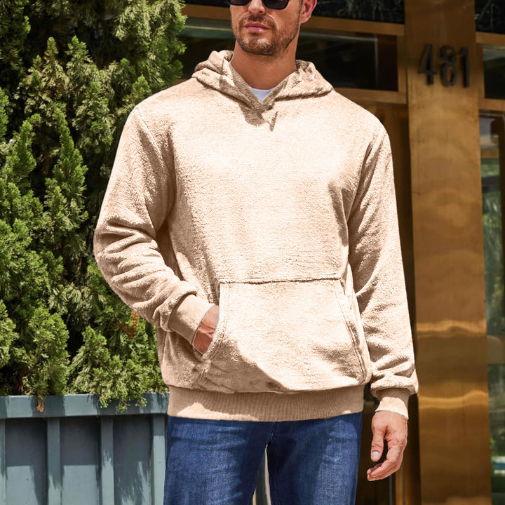 Comfortable fleece hoodie for men with kangaroo pocket Lune London